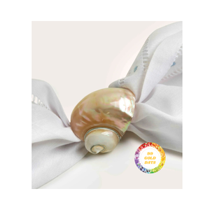 Servilleteros de concha marina con acentos de caracola para una declaración audaz en cenas de 99 Gold Data VN - Product Image 4