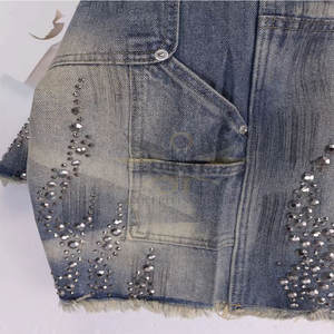 Concevez votre propre logo Short en strass Short en strass respirant à séchage rapide Short en strass le plus vendu - Product Image 3