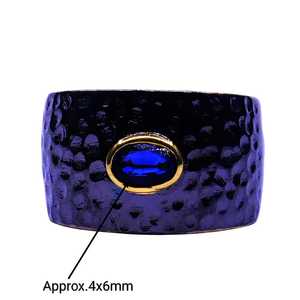 แหวนไคยาไนต์ชุบทองเงินสเตอริง925 - Product Image 3