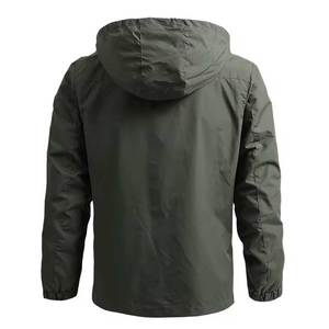 Wholesale High Quality Black <b>Pullover</b> Half Zip Hooded Wind Breaker <b>Jacket</b> Custom Windbreaker for <b>Men</b> - Product Image 5