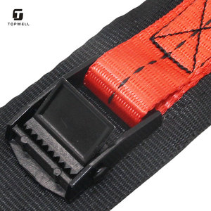 <span class=keywords><strong>Sangle</strong></span> d'<span class=keywords><strong>arrimage</strong></span> à boucle à came de 25 mm (1 pouce), résistance à la rupture de 250 kg, ceinture de fixation métallique à verrouillage par came pour bagages, cargaison, remorque - Product Image 3