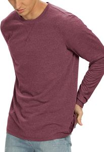 เสื้อยืดแขนยาวสำหรับผู้ชายเสื้อยืดผ้าฝ้าย100% พรีเมี่ยมแห้งเร็วน้ำหนักเบาและระบายอากาศได้ดีออกแบบได้ตามต้องการ - Product Image 2