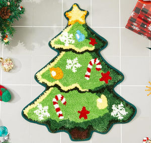 Jupe de sapin de Noël à motif flocon de neige, base ronde pour sapin, housse en tissu doux, décoration intérieure pour la maison, hiver, Noël - Product Image 1