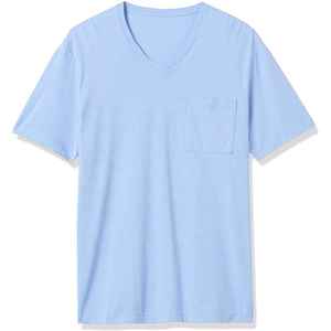 T-shirt à col en V uni pour hommes, logo personnalisé pour hommes, confortable, col en V, t-shirts vierges, vêtements de sport fitness décontractés, top des ventes - Product Image 6