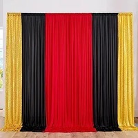 5x10 pieds lisse soyeux toile de fond rideau avec pochettes à tringle panneaux occultants théâtre scène cabine rideaux Photobooth décoration