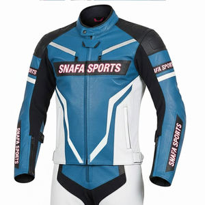 Trajes de carreras de motos de cuero genuino más vendidos Nueva llegada Trajes de moto de cuero impermeables y a prueba de viento transpirables - Product Image 6
