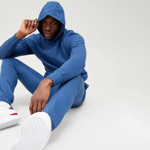 Ensemble de survêtement pour homme en taille plus, couleur unie, avec une sensation de tissu doux pour un usage quotidien décontracté, confort à la maison et vêtements d'extérieur - Product Image 6