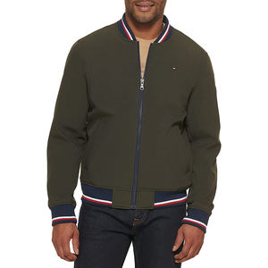 Chaqueta de bombardero impermeable ligera para hombre 2025, cuello levantado, estilo callejero, ropa de abrigo Formal de invierno, diseño personalizado OEM - Product Image 1