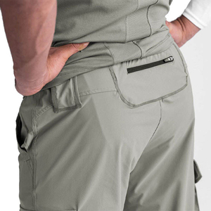 Pantalones de jogging ajustados de primera calidad para hombre, cintura alta, transpirables, de secado rápido, estilos de diseño únicos, pantalones Cargo holgados en blanco personalizados - Product Image 3
