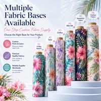 Tissu en Chiffon Floral Tropical Personnalisable, Motif Floral Très Vendu, Polyester Doux, pour Écharpe, Chemise, Foulard – Usine OEM/ODM