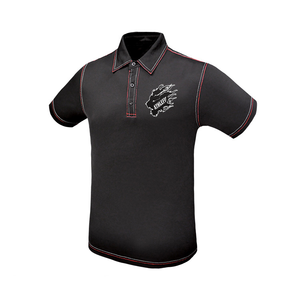 Athlefit Polo de golf unisexe style tissu décontracté à la mode avec coutures contrastées Design bouton finition motif imprimé - Product Image 2