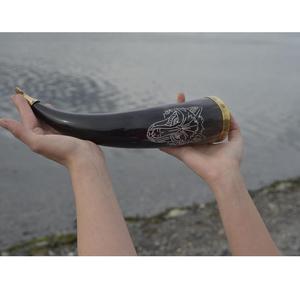 100% naturel Viking médiéval corne à boire bière boire buffle et corne de boeuf fabriqué à la main pas cher corne à boire - Product Image 1