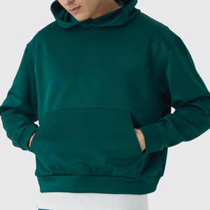 Heavyweight 100% algodón hombres Casual deportes de dos piezas con capucha pantalones de chándal conjunto Boxy Fit colección de invierno importado de Pakistán - Product Image 6