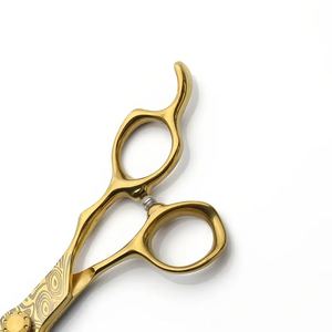 Kit de ciseaux à cheveux à poignée décalée Ciseaux de coupe et d'amincissement des cheveux, ensemble d'outils de barbier avec peigne et étui pour les coiffeurs de salon - Product Image 5