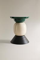Fabricant de confiance, table basse en fer avec plateau en marbre, design robuste, conçue pour les salons, meubles durables et élégants