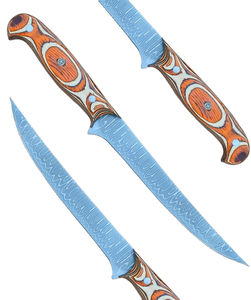 Cuchillo para Filetear de Acero Inoxidable Duradero con Mango de Madera para Cocinas Comerciales, Fábricas de Mariscos, Cuchillo para Filetear Pescado de Alta Calidad - Product Image 1