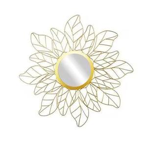 Recién llegado, espejo de pared de Metal dorado, decoración elegante, espejo de pared para decoración del hogar, decoración Interior de habitación moderna, espejo de pared - Product Image 5