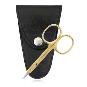 Fournisseur en gros Pissco pour ciseaux à ongles à cuticules Point Ciseaux de manucure allemands très résistants enduits de couleur noire - Product Image 6