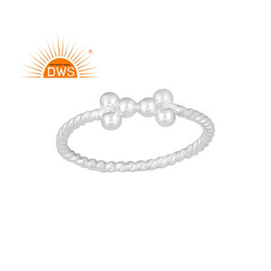 Natural <b>Diamond</b> Engagement Ring Sterling Silver Band Ring <b>Jewelry</b> Supplier - Product Image 1