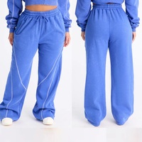 Nouveauté, ensemble 2 pièces de haute qualité, 100% coton, écologique, hiver, grande taille, à capuche, décontracté, uni, séchage rapide, logo personnalisé
