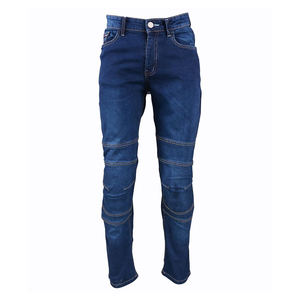Pantalones Vaqueros de Motociclista D-Ride Azul Oscuro, Transpirables, de Secado Rápido, para Hombre, Reforzados en Rodillas y Caderas, Ajuste Entallado, Manga Larga, Alta Calidad - Product Image 5