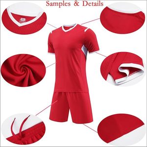Uniformes de Fútbol Personalizados Unisex de Alta Calidad, Conjuntos de Camisetas de Fútbol para Clubes Deportivos, Uniformes para Adultos, Tallas Grandes, Manga Corta, 100% - Product Image 4