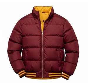 Chaqueta de burbujas para hombre, personalizada, de alta calidad, cálida para invierno, transpirable, de secado rápido, informal, con cremallera frontal, tejido sólido, multicolor - Product Image 2