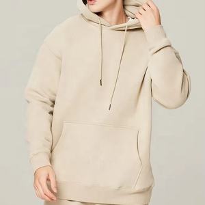 Sudadera con capucha en blanco de alta calidad de gran tamaño Unisex Heavy Cotton 500 Gsm Streetwear Sudadera con capucha personalizada Heavyweight Cropped Hoodie Manufacturer - Product Image 2