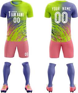 Maillots de football sublimés personnalisés de haute qualité chemises de football en maille surdimensionnées pour adultes uniformes en gros pour les joueurs de football - Product Image 1