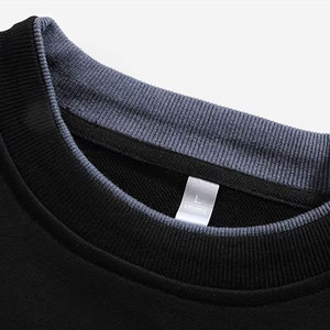 เสื้อสเวตเตอร์คอกลมผ้าฝ้ายสำหรับผู้ชายดีไซน์แบบสั่งตัดมาใหม่ผ้าโพลีเอสเตอร์/ ผ้าฝ้ายสีพื้นสำหรับฤดูใบไม้ร่วง - Product Image 2