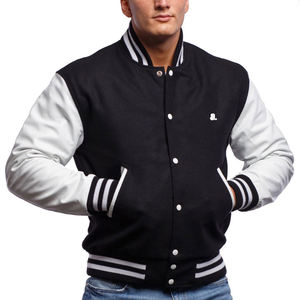 Chaquetas Varsity Personalizadas para Hombre, Diseño Moderno 2026, Color Sólido, Precio Accesible, para Uso en Exteriores - Product Image 2