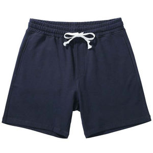 Custom Logo <b>Men's</b> Running <b>Shorts</b> Blue Cotton with Drawstring Waistband Breathable Solid <b>Pattern</b> Jogging <b>Shorts</b> - Product Image 5