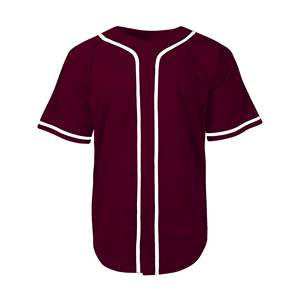 Premium 100% poliéster hombres 180g béisbol Jersey botón abajo camiseta Hip Hop deportes uniforme - Product Image 5