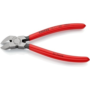 KNIPEX Polished Head Side Cutters for Plastics 160mm Length 45 <b>Angled</b> Garden Hand <b>Tools</b> with Plastic Coating - Product Image 5