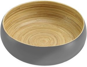 Bol à salade en bois artisanal écologique, finition bois naturel, design moderne pour la maison, utilisation au restaurant, options personnalisées - Product Image 1