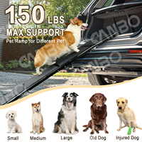 CANBO hewan peliharaan, mobil luar ruangan, tangga aluminium, bantalan beban tinggi, anjing, dapat disesuaikan