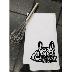 Serviettes de cuisine imprimées gaufrées et rayées en coton peigné écologique, de haute qualité, à prix avantageux, vente chaude directe usine Chine - Product Image 5