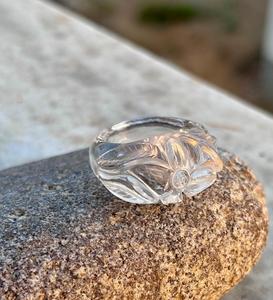 แหวนคริสตัลควอตซ์ธรรมชาติประดับพลอยแหวนแกะสลักด้วยมือดีไซน์เฉพาะแหวนคริสตัลควอทซ์ - Product Image 3