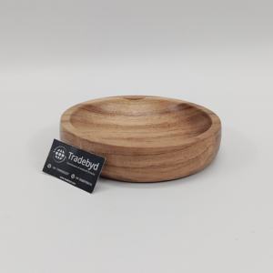 Saladier en bois d'acacia écologique Fait à la main Petit bol de service au fini brillant de luxe pour cadeaux et décoration de table par Tradebyd - Product Image 2