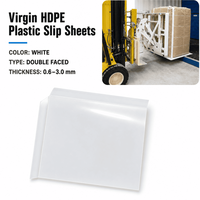 Palette en plastique HDPE double face imperméable/résistante aux bactéries, avec système de glissement Push-Pull, pour une manutention de marchandises à haute efficacité