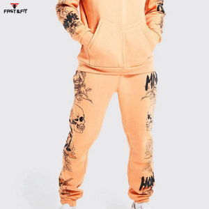 Chándal con capucha y diseño de estampado personalizado para hombre, chándal de entrenamiento personalizado en diferentes colores - Product Image 4