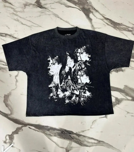 T-shirt Homme en Coton Épais 100% Personnalisé avec Logo OEM, Impression Silicone, Respirant, Séchage Rapide, Style Streetwear - Product Image 6