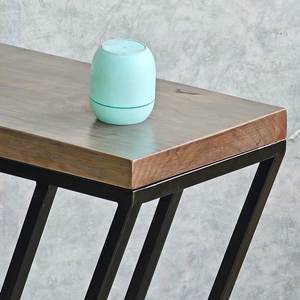 Minimalist <b>Pine</b> Wood & Iron Legs Console <b>Table</b> 120x30x85cm for Living Room Hotel & Bedroom Decor - Product Image 5