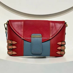 Nuevo bolso cruzado de cuero reciclado occidental, bolso multicolor superventas, bolso de hombro multicolor único y elegante para mujer - Product Image 2