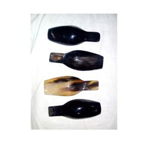 Ensemble de serveurs à salade avec manche en corne et résine Ensembles de cuillères et fourchettes en corne en résine Aqua Swirl utilisé dans la cuisine et l'hôtel - Product Image 5