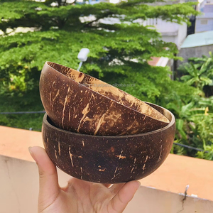 Fournitures de vaisselle Bol en coquille de noix de coco poli pour bol à smoothie écologique avec emballage personnalisé Prix bon marché du Vietnam - Product Image 1
