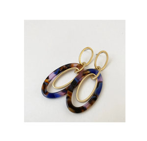 Pendientes de resina de venta de moda, pendientes elegantes de joyería de gama alta, pieza al por mayor para artículos de fiesta de tamaño personalizado - Product Image 5