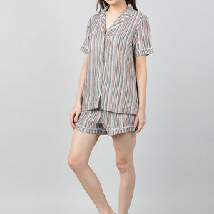 Conjunto de Verano de Alta Calidad para Mujer, Ropa de Calle, Colección de Verano, Logotipo Personalizado, Conjunto de Pantalones Cortos de Manga Corta para Mujer, Servicio OEM - Product Image 2