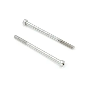 不锈钢A4 3/8内六角螺栓，带平表面六角内六角 - Product Image 1