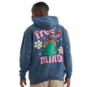 Sweats à capuche respirants et sweatshirts pour hommes personnalisés du Pakistan Sweats à capuche et sweatshirts longs au design uni avec logo brodé - Product Image 1